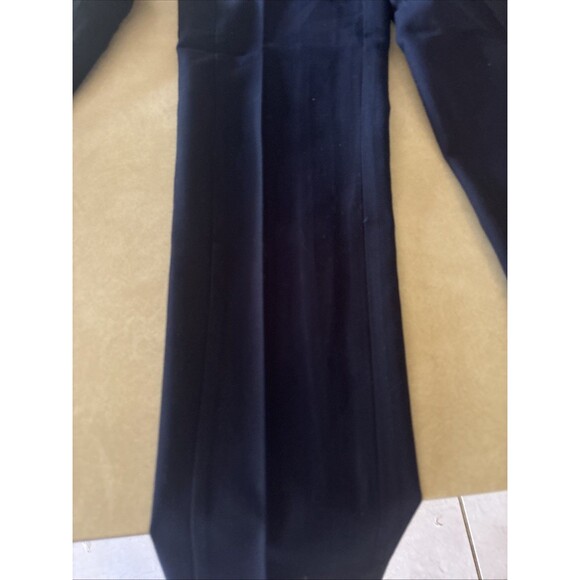 Zara Navy High Waisted Gold Button Detail Stretch Pants Womens Size 4 - Picture 9 of 9
